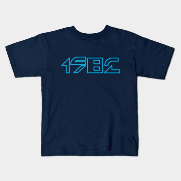 Retro 1982 Kids T-Shirt by GloopTrekker